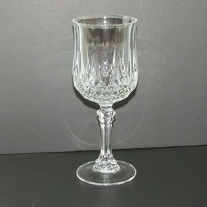 CRISTAL D'ARQUES Longchamp Crystal Goblet 6 oz Wine Glass France 6.5"